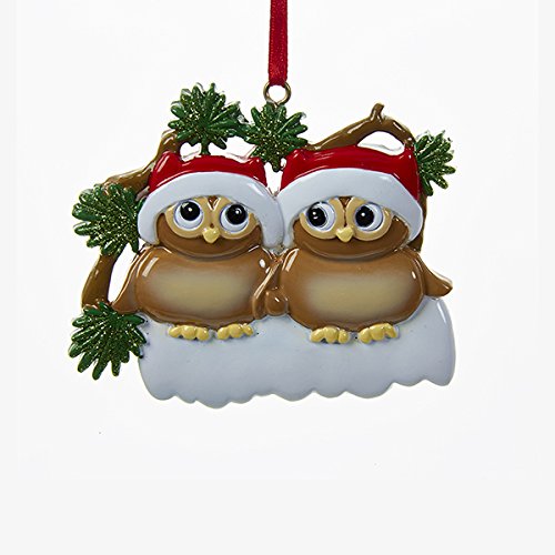 Kurt Adler Christmas Owl Family of 2 Ornament