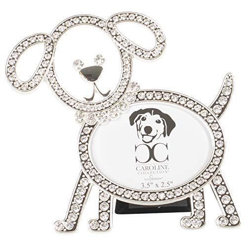 Roman Caroline Collection 5.5"H Princess Dog Outline Frame, Holds 3.5" x 2.5" Photo