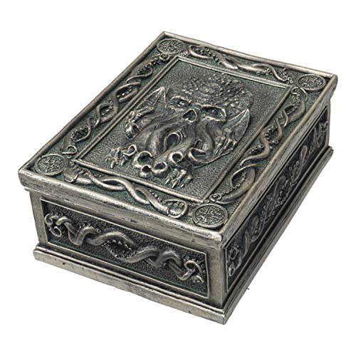 Pacific Trading Summit Collection The Call of Cthulhu Sea Monster Design Sculptural Tarot Box Jewelry Trinket Keepsake Home Accent Decor 6"L