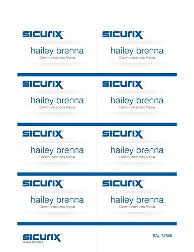 Baumgartens SICURIX Printable Badge Inserts (BAU67660)