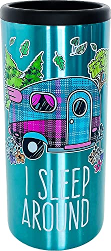 Spoontiques 17587 I Sleep Stainless Can Cooler