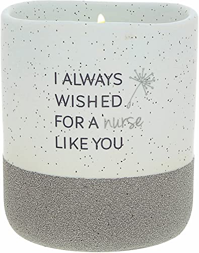 Pavilion Gift Company - I Always Wished for A Nurse Like You 10 Ounce Surprise Hidden Message Natural Soy Wax Candle Cotton Scented, 1 Count (Pack of 1), 3.5‚Äù x 4‚Äù