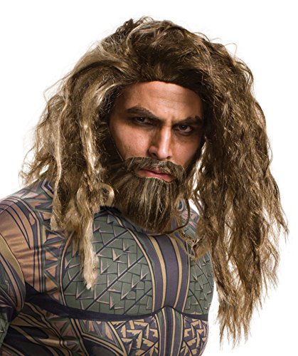 Rubie's Costume Co Men's Justice League Aquaman Beard & Wig, As Shown, One Size