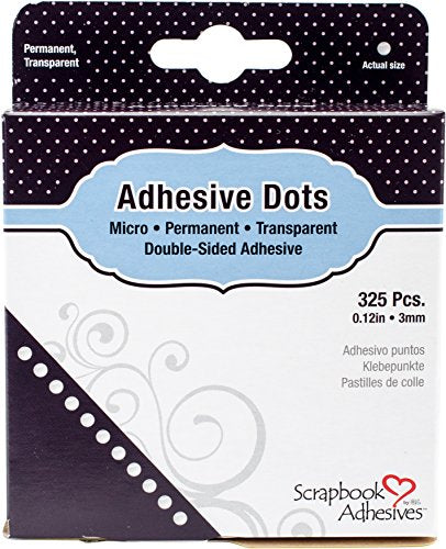 Scrapbook Adhesives by 3L 01306 Adhesive Micro Dots, Permanent.12"