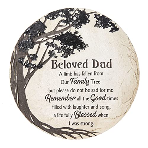 Ganz ER67137 A Limb has Fallen Beloved Dad Stepping Stone, 11-inch Diameter