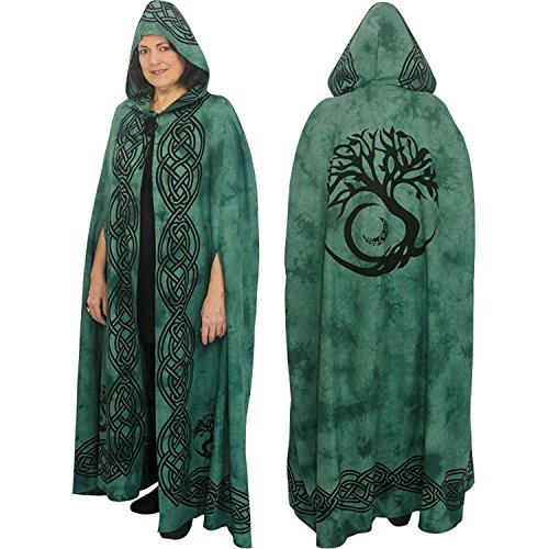 Kheops International Ritual Cotton Cloak (Tree of Life Green)