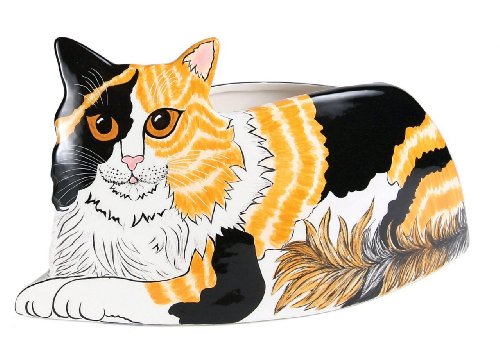 Rescue Me Now Pavilion Gift, Calico Cat Planter Vase, 6-1/2-Inch Tall
