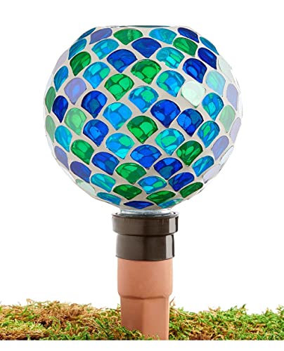 Giftcraft 717801 Mosaic Watering Globe, 9.4-inch Length, Glass, Ceramic and Plastic