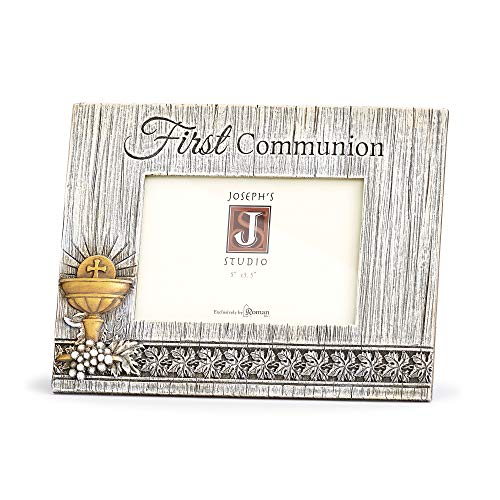 Roman 602061 Joseph Studio Distressed Communion Frame, 6-inch Height, Resin