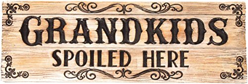 Spoontiques Grandkids Spoiled Here Desk Sign