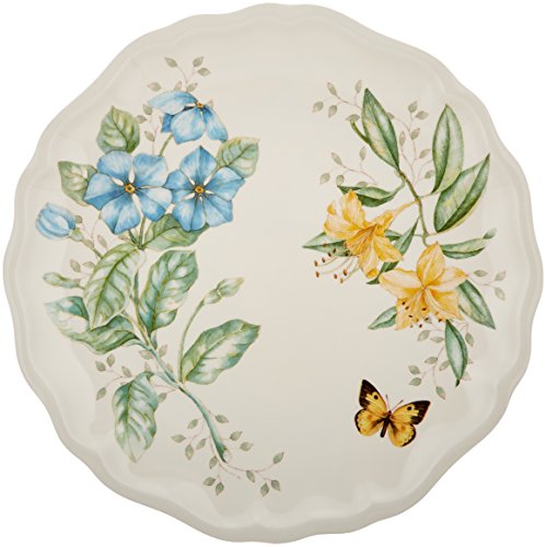 Lenox Butterfly Meadow Melamine Dinner Plate, White