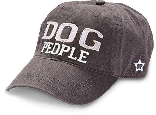 Pavilion Gift Company WE People Dog People Baseball Cap Adjustable Strap Unisex One Size Fits All Preshrunk Dark Gray