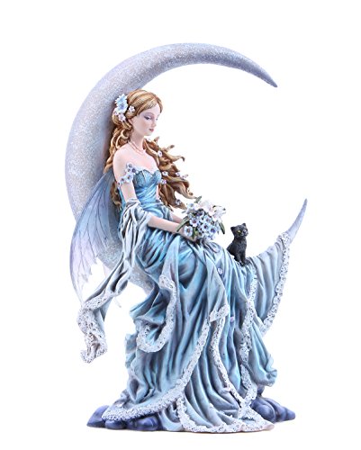 Pacific Trading Giftware Four Elements Celestial Moon Fairy Figurine Earth Wind Frost Fire Collectible Figurine Nene Thomas Art Inspiration Official Licensed Collectible 12 Inch Tall (Wind)