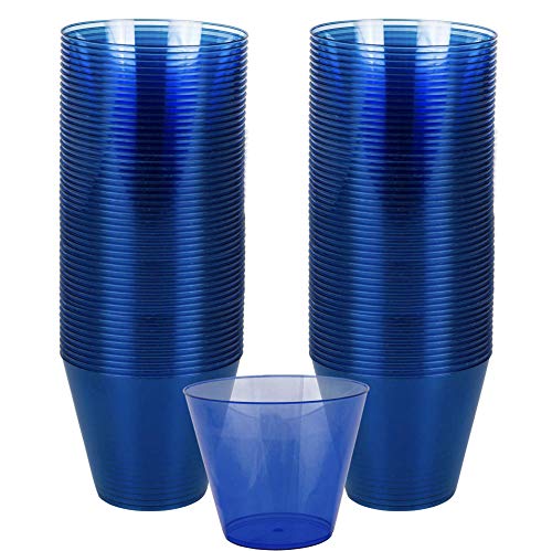 Amscan Bright Royal Blue 350366.105 Plastic Tumblers Big Party Pack 72ct, 72 pieces