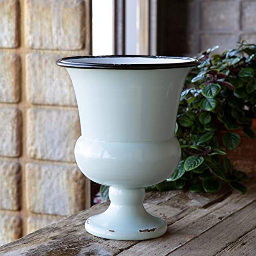 Park Hill Collection ECM90758 Enamel Estate Urn, 14-inch Height