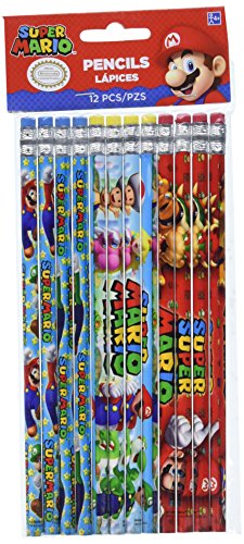 Amscan Super Mario Pencil Favors (12 Pack)