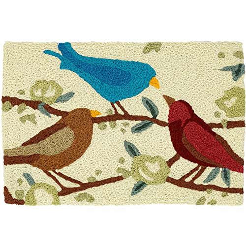 Home Comfort Jellybean Birdsong Accent Washable Rug 20" x 30" Doormat