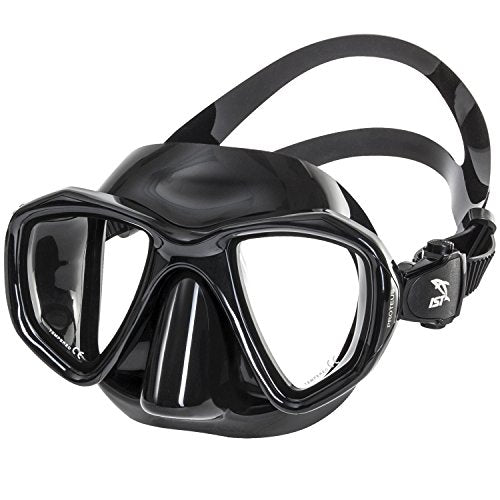 IST Proteus Twin Lens Mask (Black/Black Silicone)