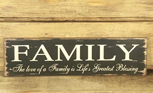 CWI Family Blessing Wood Sign - The Love of a Family is Life&