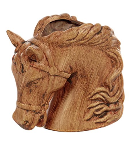 Napco 16524 Horse Head Planter, 6.25- inch Height, Ceramic