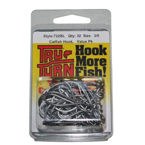 TTI-Blakemore Tru Turn TTI Catfish Hook-32 Per Box, 3/0, Silver