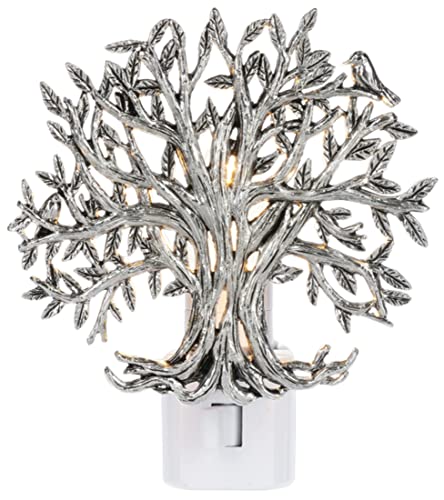 Ganz Tree of Life Night Light, Zinc Alloy, Gift, 3.75-inch Width, 2-inch Depth, 3.25-inch Height, Multicolor