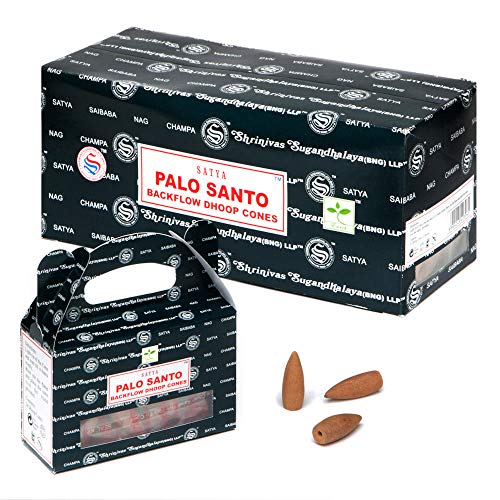 New Age Imports 6pc Display - Satya Backflow Cones - 24pc Box/Palo Santo