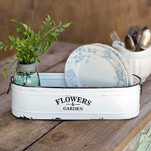 CTW Flowers and Garden Long White Bin