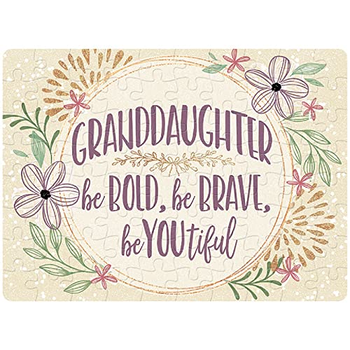 Carson Home 24674 Granddaughter Gift Boxed Puzzle, 8-inch Length, Iridescent Hardboard