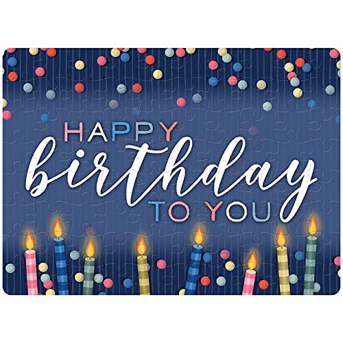 Carson Home 24843 Happy Birthday Gift Boxed Puzzle, 8-inch Length, Iridescent Hardboard