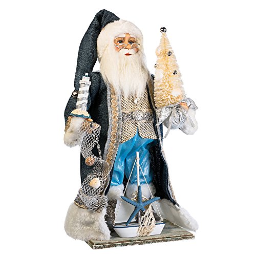 Kurt Adler Adler 18" Kringle Klaus Nautical Santa with Tree Figure