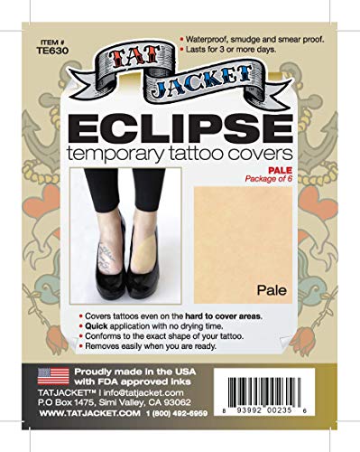 Tatjacket Eclipse Temporary Tattoo Covers (Pale)