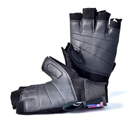 Universe Archery BAR Beyond Armadillo Republic Men‚Äö√Ñ√¥s Half-Finger Cycling Gloves, Washable Leather,Wrist Support, Non-Slip,Shock Absorbing, Breathable Gloves for Cycling, Climbing, Hiking, XL