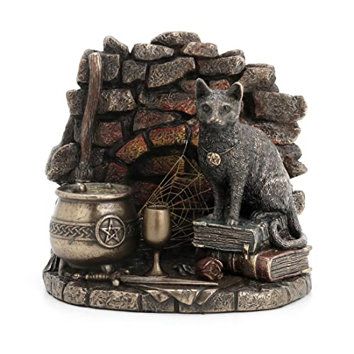 Unicorn Studio Veronese Design 4 7/8" Black Cast Conjuring Corner Cold Cast Resin Antique Bronze Finish Statue