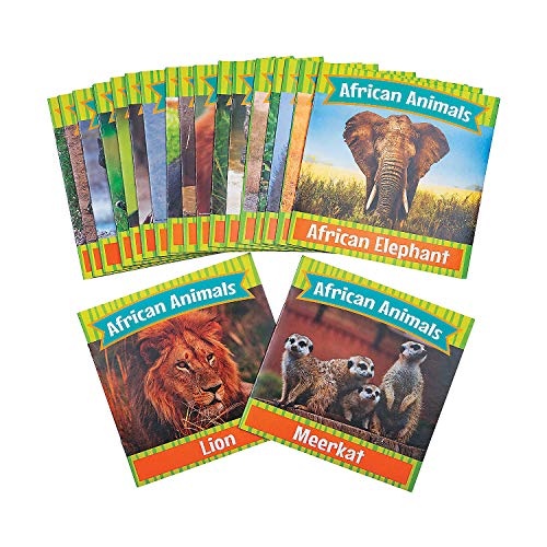 Fun Express African Animal Readers - 20 Pieces - Educational and Learning Activities for Kids