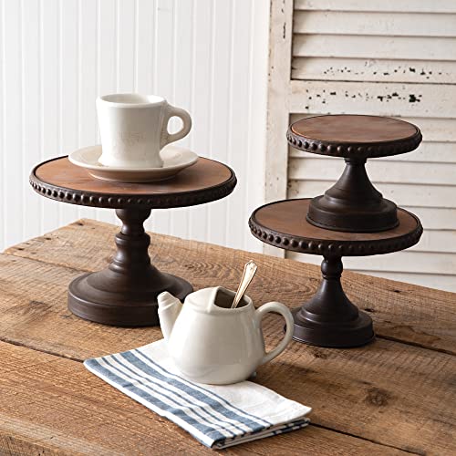 CTW Home Collection 790157 Round Dessert Stands, Set of 3