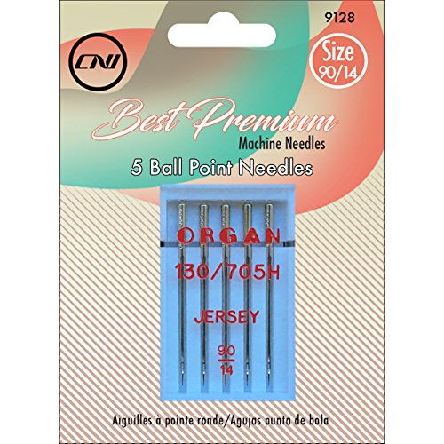 CLOVER Best Premium Machine Needles Ballpoint, 5 Piece
