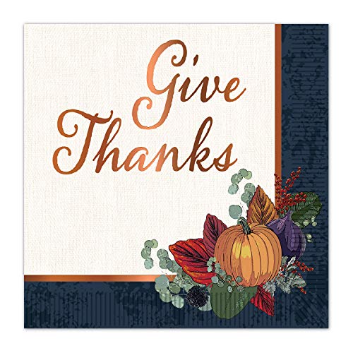 Beistle Fall Theme Thanksgiving Design Luncheon Napkins