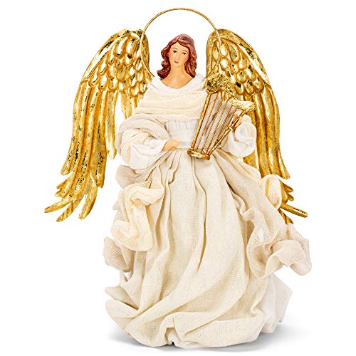 burton + BURTON 10" Angel Decor Or Tree Topper Natural