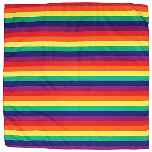 Beistle Rainbow Bandana, 22 by 22-Inch