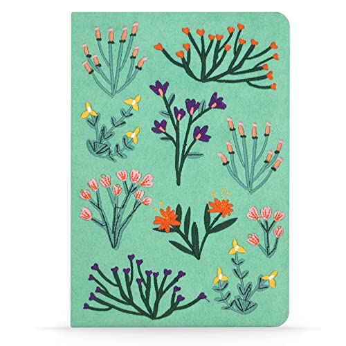 Denik Petite Blooms Vegan Embroidered Journal