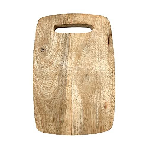 Hashcart Wooden Cutting / Chopping Board with Handle | Butcher Block for Cheese, Meat, Vegetables, Kitchen Accessories