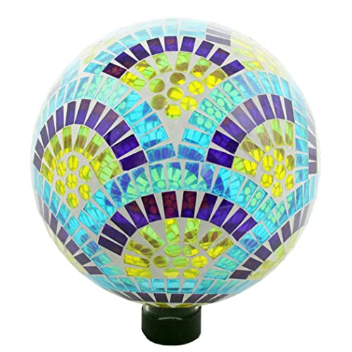 Very Cool Stuff Blue Fan Glass Globe, 10-Inch Height