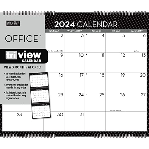 LANG WSBL Office 2024 Tri-View Calendar (4005214)