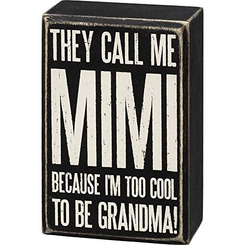 Primitives By Kathy 107443 Box Sign - Call Me Mimi