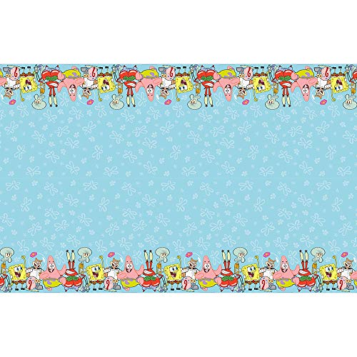 Unique Industries SpongeBob SquarePants Rectangular Plastic Tablecover - 1 Pc