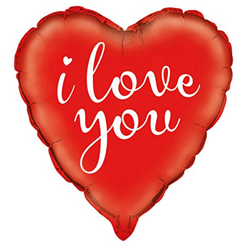Unique Industries 52121 18" Foil I Love You Red Heart Balloon
