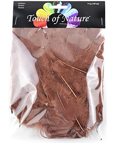 Midwest Design Touch of Nature Turkey Flat Feathers, 14gm, Sienna