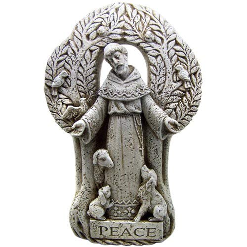 Christian Brands Patron of Animals Saint St Francis of Assisi Peace Tree Statue, 12 1/2 Inch