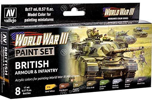 Vallejo Store Model Color WWIII British Armour & Infantry